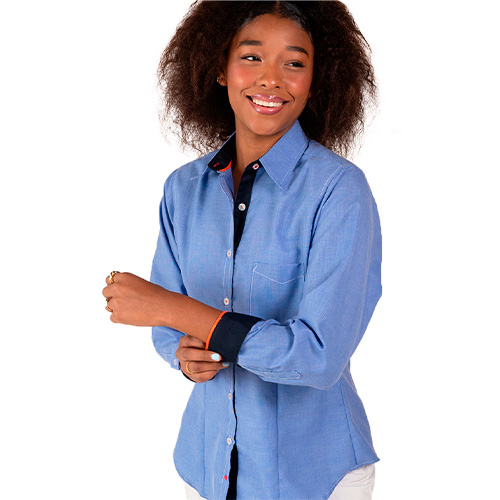 CAMISA MAG CORNELL DAMA MANGA LARGA - Vista 5